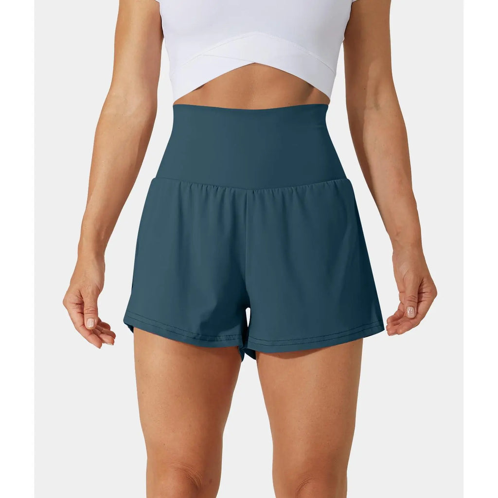 Halara Super High Waisted Back Pocket & Side Hidden Pocket 2-In-1 Yoga Shorts 3", Summer Running Shorts for Women, Sports Workout Shorts, Gym Outfit#Tiktokshopspringglowup