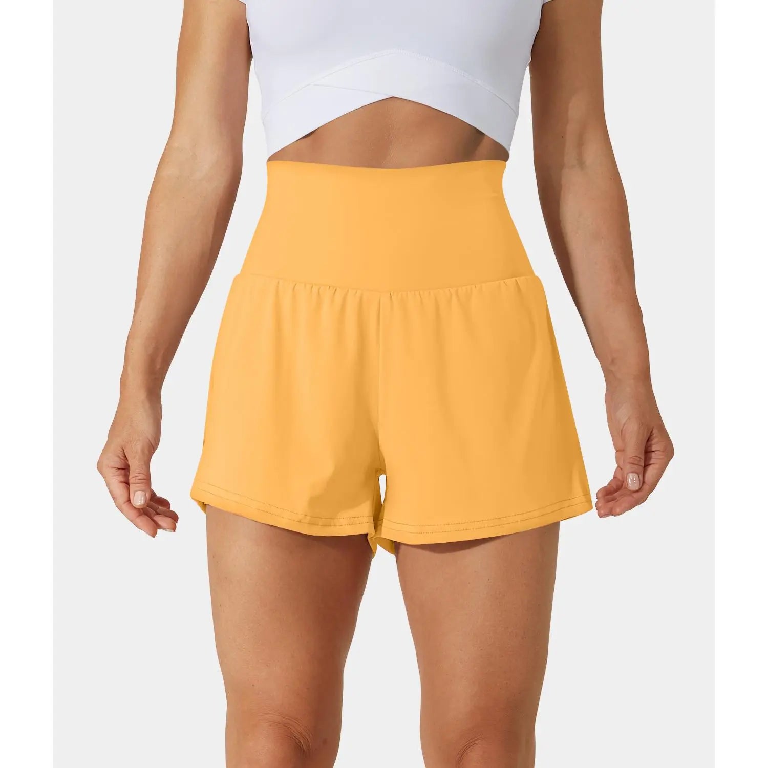Halara Super High Waisted Back Pocket & Side Hidden Pocket 2-In-1 Yoga Shorts 3", Summer Running Shorts for Women, Sports Workout Shorts, Gym Outfit#Tiktokshopspringglowup