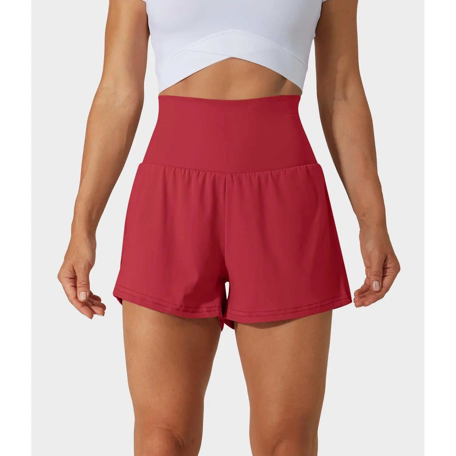 Halara Super High Waisted Back Pocket & Side Hidden Pocket 2-In-1 Yoga Shorts 3", Summer Running Shorts for Women, Sports Workout Shorts, Gym Outfit#Tiktokshopspringglowup